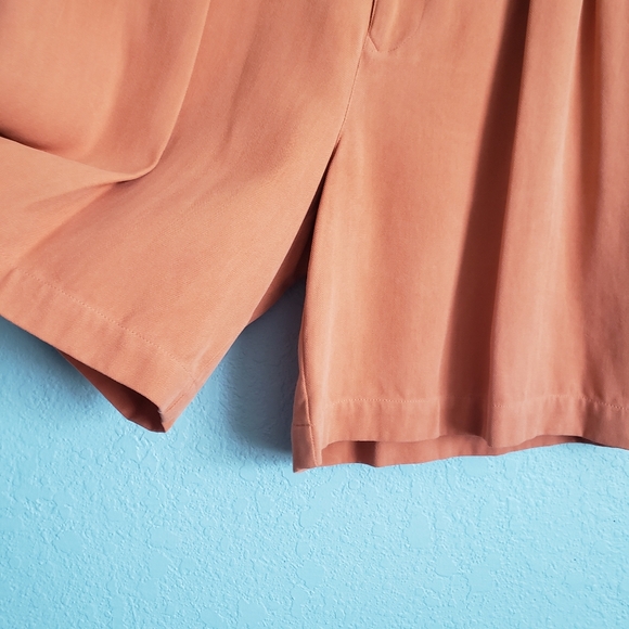 Vintage Tommy Bahama Orange Silk Shorts - Picture 2 of 6